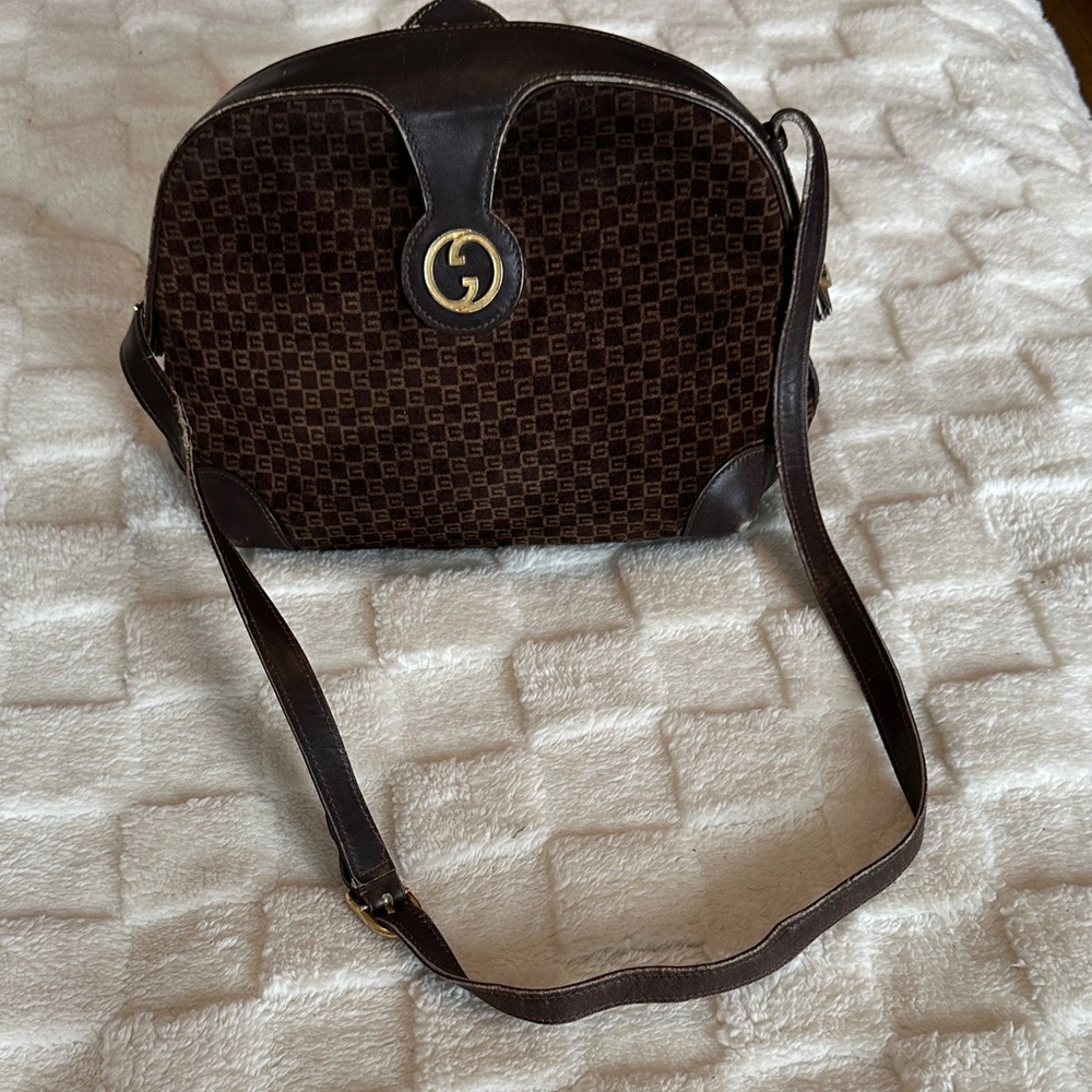 Gucci Brown Designer Shoulder Bag